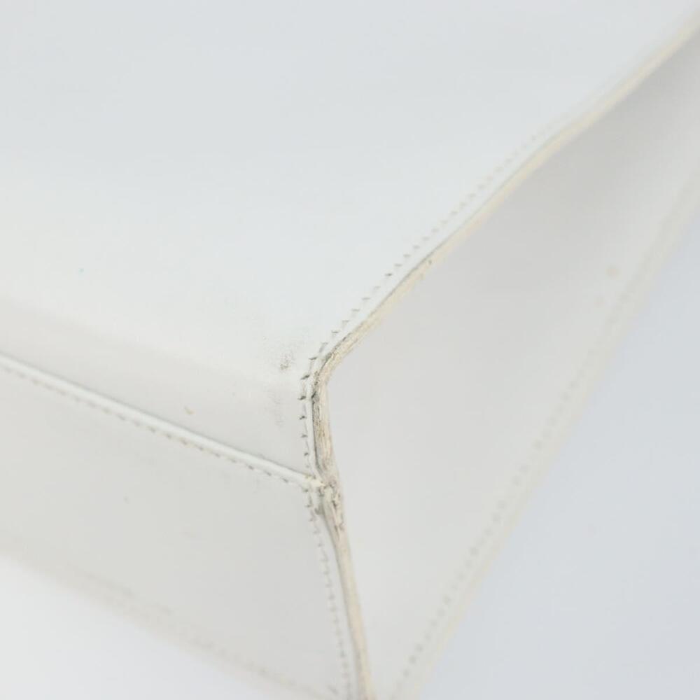 GUCCI Hand Bag Leather White Gold 001 2122 1773 Auth 146899 - Picture 9 of 16